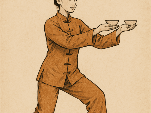 Tea Cups – serving the teacups in Qigong