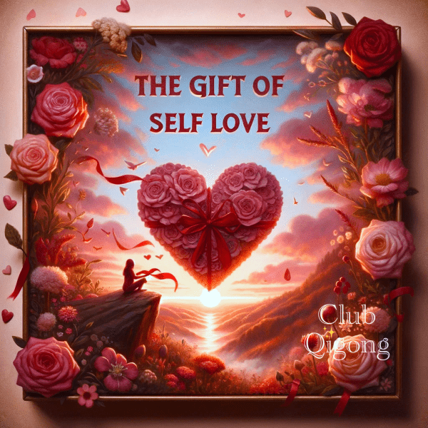 Heart sky with "Gift of Self love"