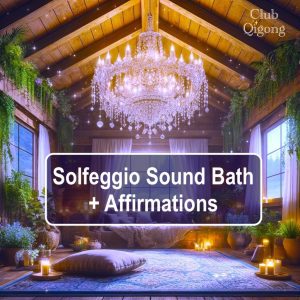 and words: Sound Bath + Aiifrmations