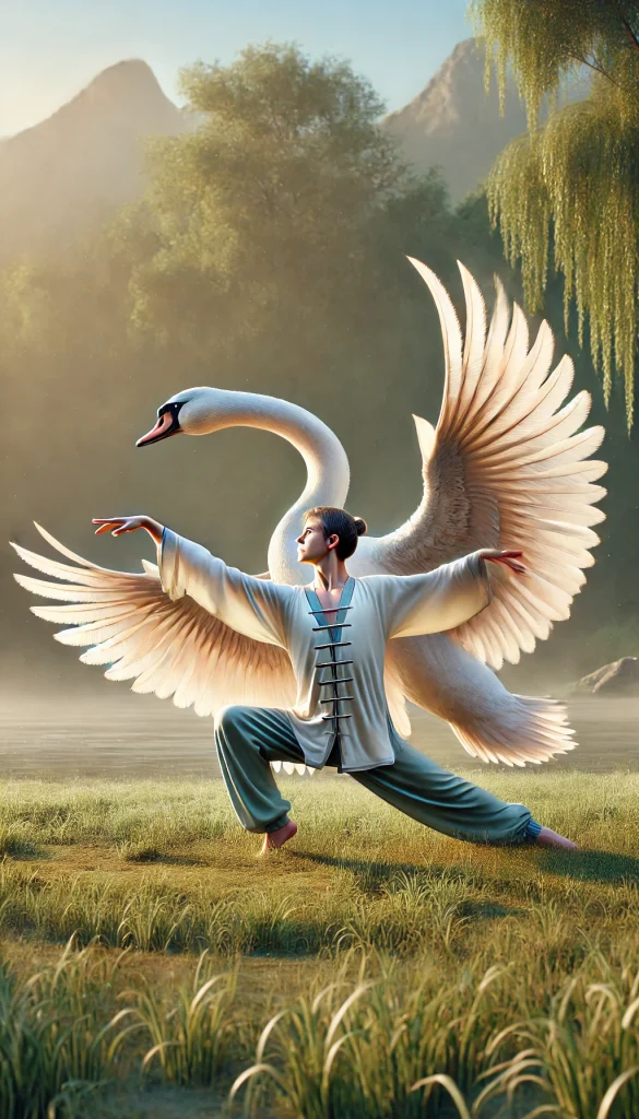Swan in Flight