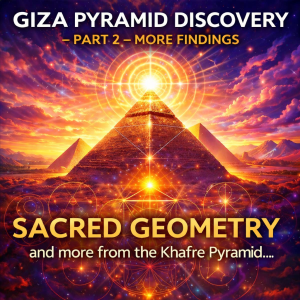 Giza Pyramid Discovery – PART 2 – MORE FINDINGS, Sacred Geometry and more from the Khafre Pyramid